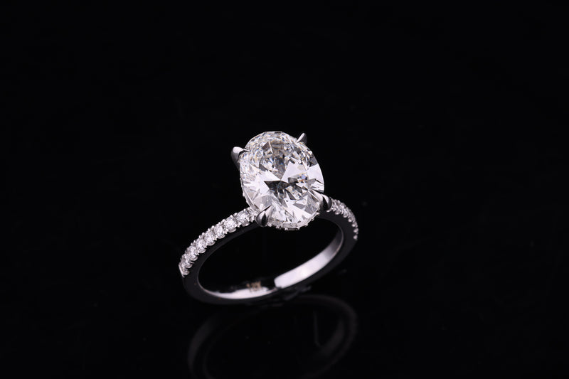 The Geneva Oval — Oval cut engagement ring by Diamond Touch Toronto