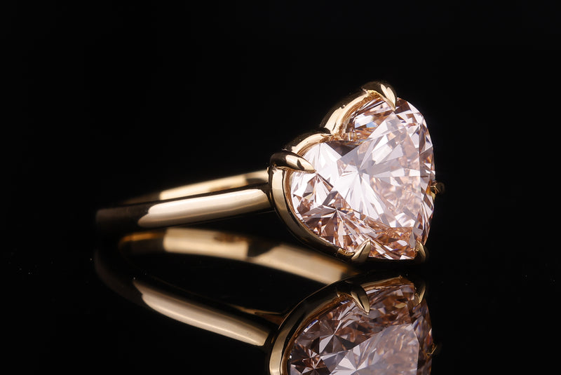 Heart Ring — Heart cut engagement ring by Diamond Touch Toronto