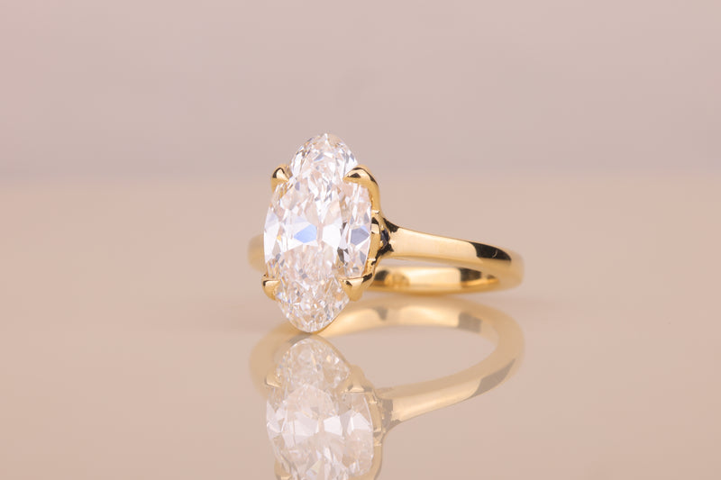 Moval — Moval cut engagement ring by Diamond Touch Toronto